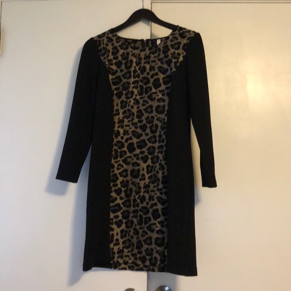 Black dress with animal print!